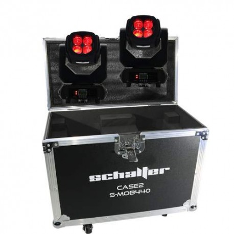 Case O Estuche Con 2pz Cabeza Movil Beam Multibeam Led 4x40w S-MOB440CASE2