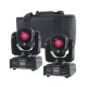 Set 2 Cabezas Moviles Led Beam 1x45w Rgbw Laser Verde Rojo