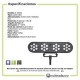 Cañon Led Cuadruple Iluminacion Rgb Con Soporte S-ADAN